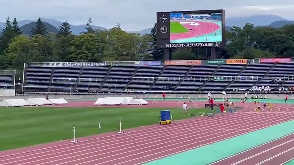 陸上東北新人大会　４×１００ｍR