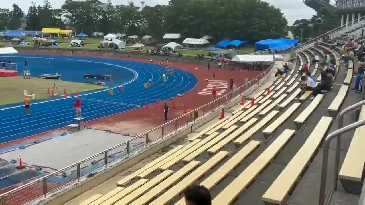 陸上県新人大会　４×１００ｍR３位！