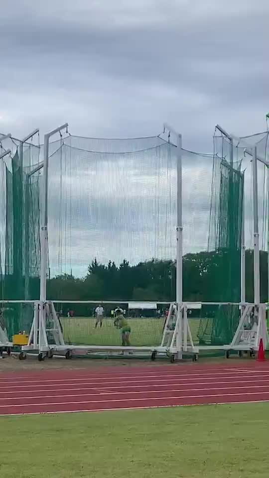 陸上東北新人大会　ハンマー投　第8位！