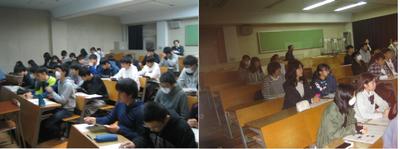 大沼先生の講義を受けている様子